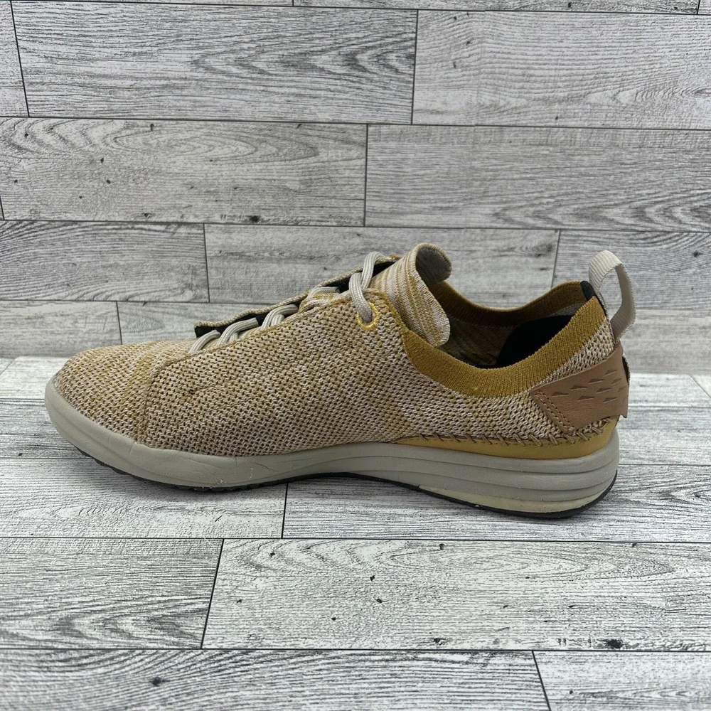 Merrell Gridway Canvas Lace Up Sneakers Gold Yellow Womens Size 7‎